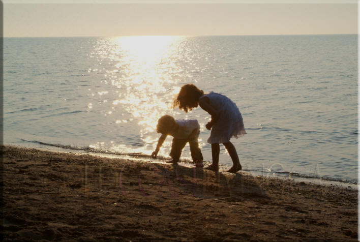 Photograph of sunrise at Turkey Point Beach, Norfolk County on Lake Erie, Ontario