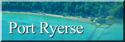 photograph of Port Ryerse Beach, Norfolk County on Lake Erie, Ontario's South Coast, link to Port Ryerse Ontario