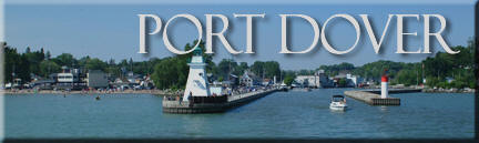 photograph of port dover pier, on lake erie, link to port dover ontario